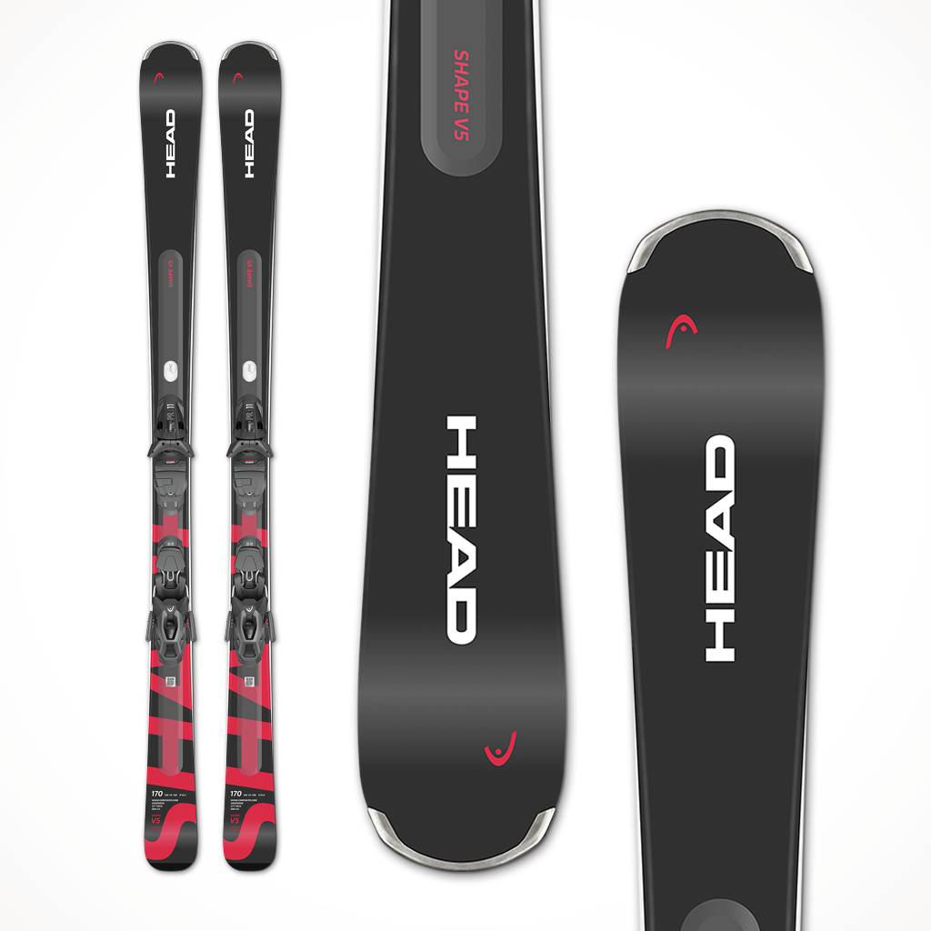 Narty zjazdowe HEAD Shape e.V5 AMT-PR anth/rd