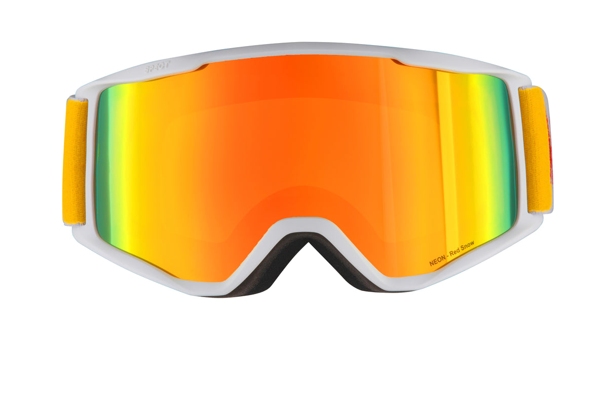 RED BULL SPECT NEON-05RE2, white/brown with red mirror, 26/27, UNI