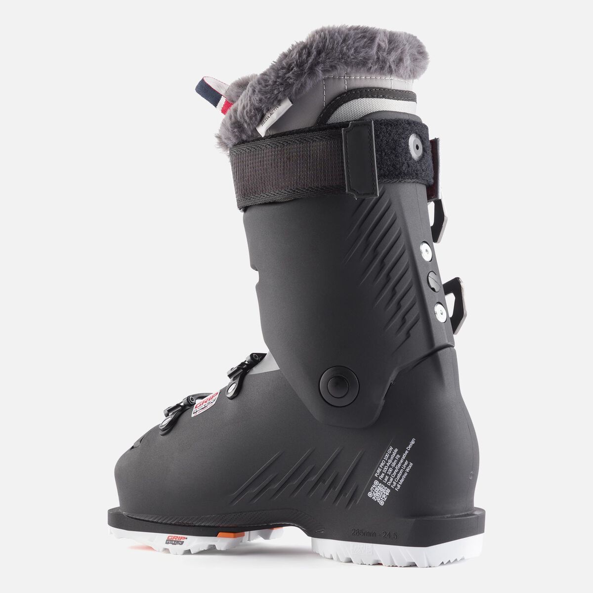 Damskie buty narciarskie Pure Pro 100 GW MTL Charcoal 255 Rossignol