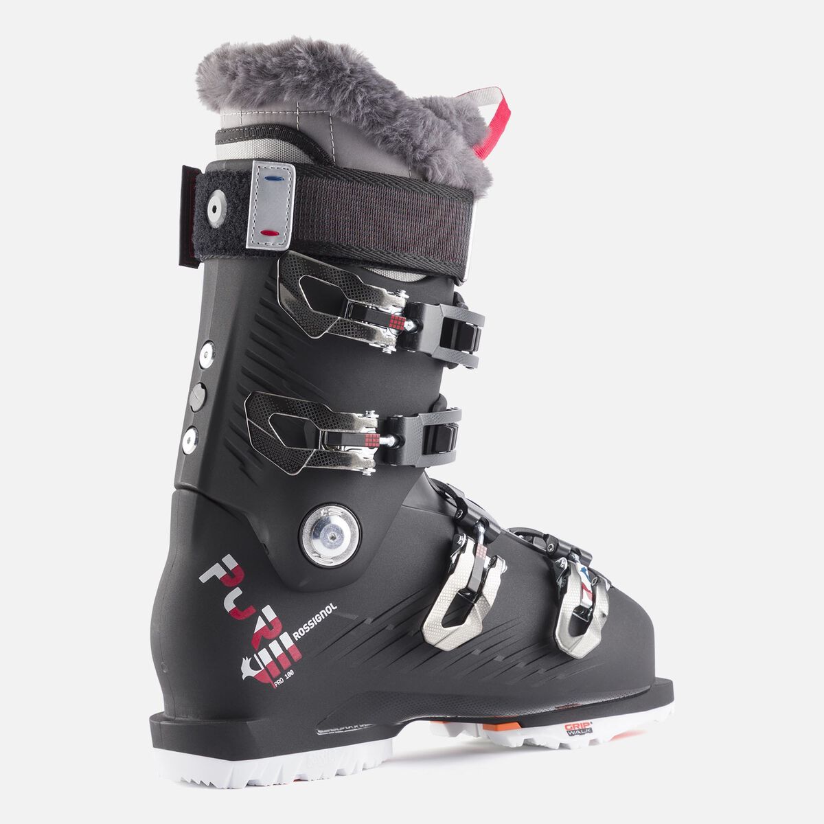 Damskie buty narciarskie Pure Pro 100 GW MTL Charcoal 255 Rossignol