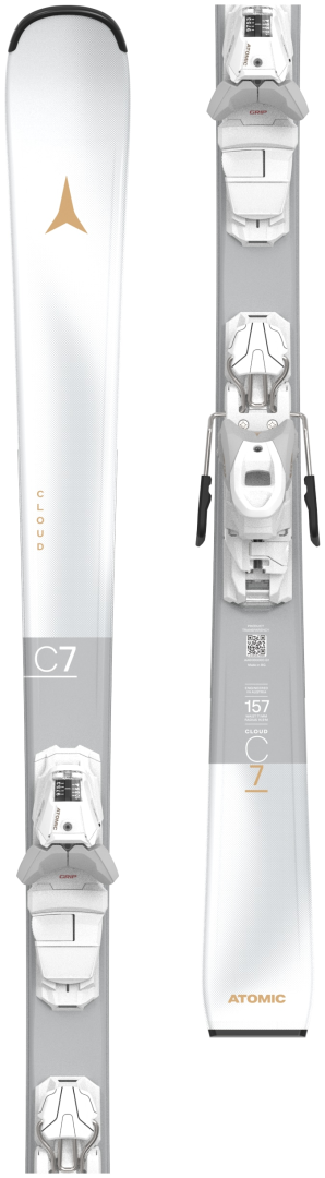 Narty z wiązaniami Atomic Cloud C7 White + M 10 GW