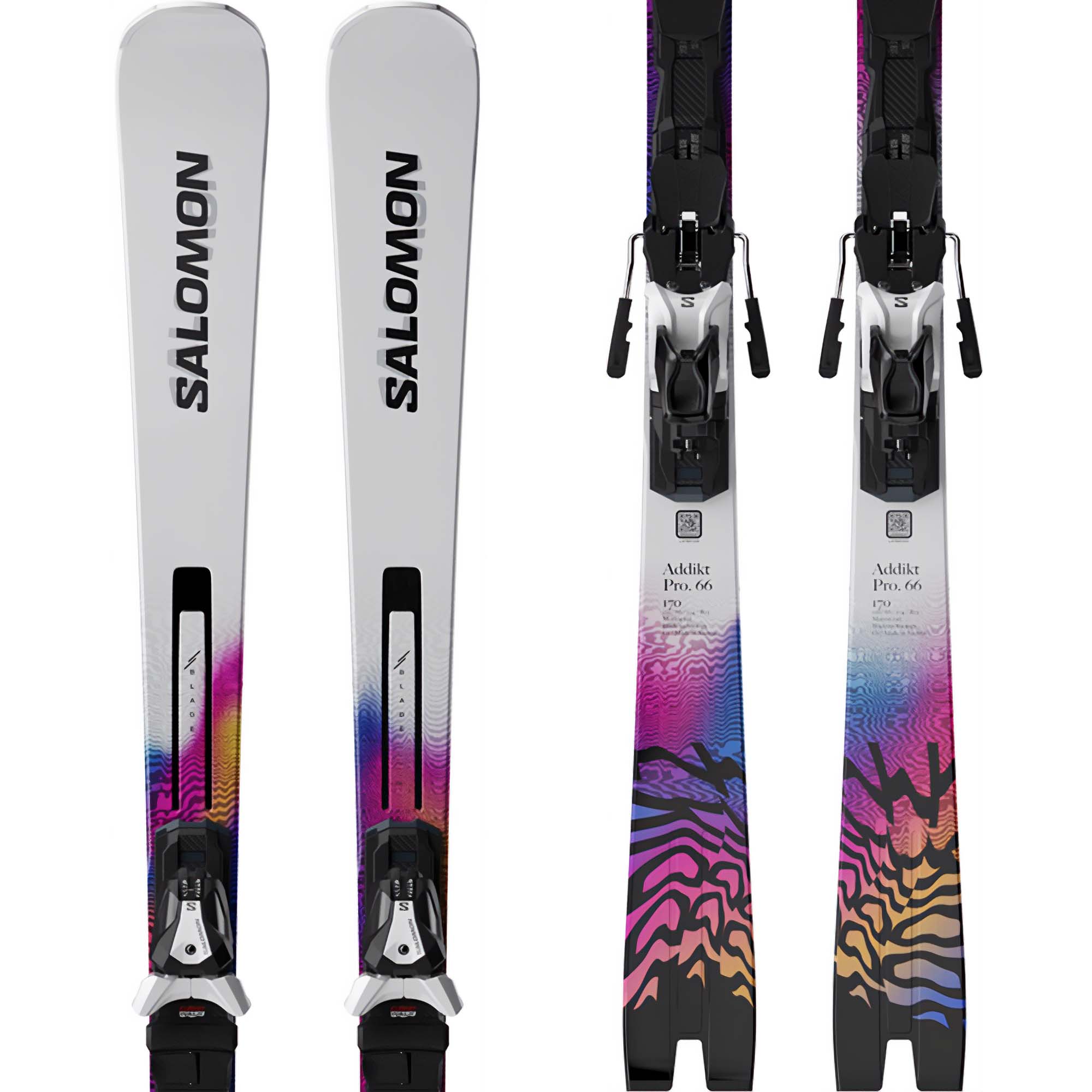 Narty z wiązaniami Salomon E Addikt Pro 66 + MI12 GW Unisex