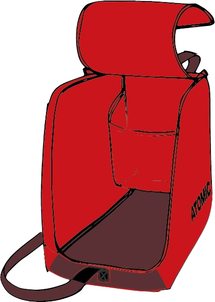 Torba na buty i kask Atomic Boot & Helmet Bag Czerwony