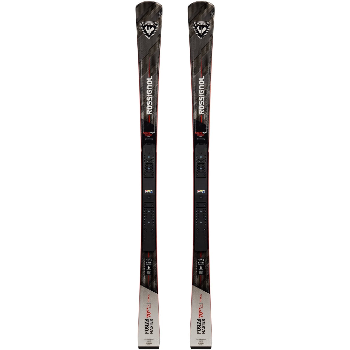 Narty zjazdowe Rossignol Forza 70' TI+ Master R22 / SPX 14 Rockerace GW Red Metal 173 cm